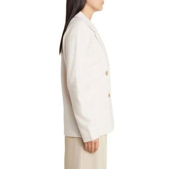 NWOT  Nordstrom Signature Double Breasted Boiled Merino Wool Blazer Jacket… - Picture 5 of 7